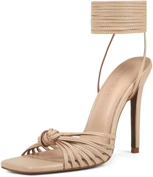 Women's Open Toe Lace up Strappy Heels