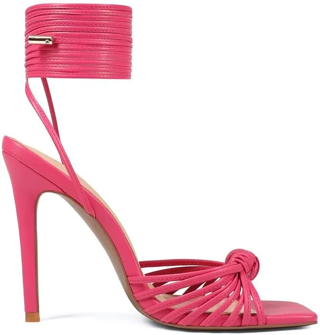 Women's Open Toe Lace up Strappy Heels