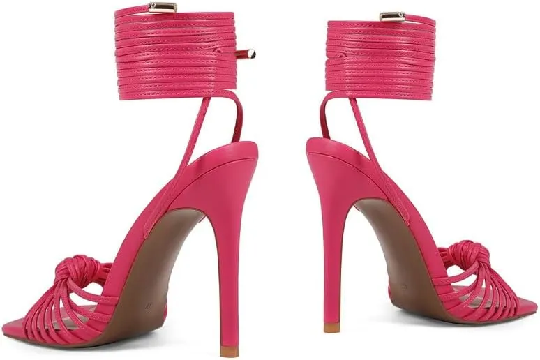 Women's Open Toe Lace up Strappy Heels