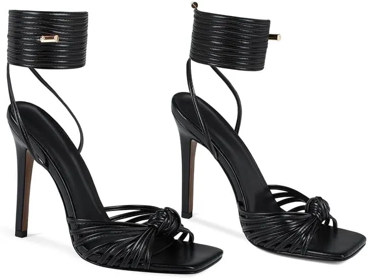 Women's Open Toe Lace up Strappy Heels