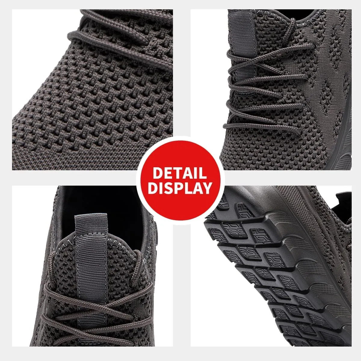 Women's Running Shoes Lightweight Walking Sneakers Tennis Athletic Lace Up Gym Casual Fashion Fitness Sports Soft Sole Mesh Workout Comfortable