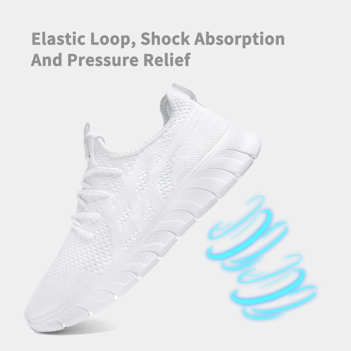 Women's Running Shoes Lightweight Walking Sneakers Tennis Athletic Lace Up Gym Casual Fashion Fitness Sports Soft Sole Mesh Workout Comfortable