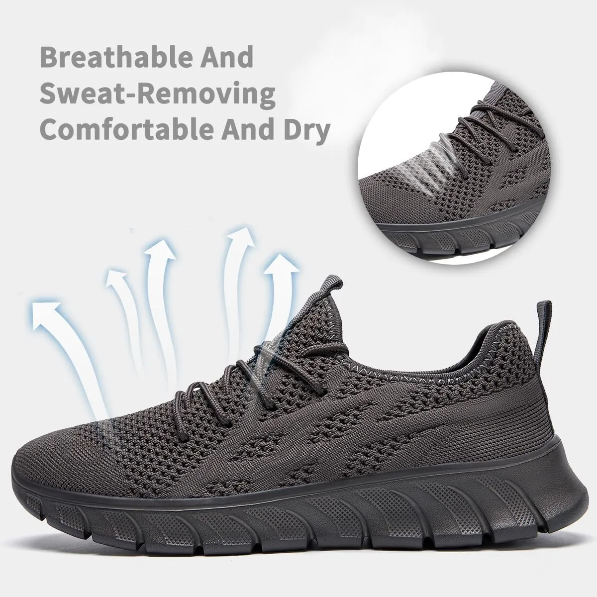 Women's Running Shoes Lightweight Walking Sneakers Tennis Athletic Lace Up Gym Casual Fashion Fitness Sports Soft Sole Mesh Workout Comfortable