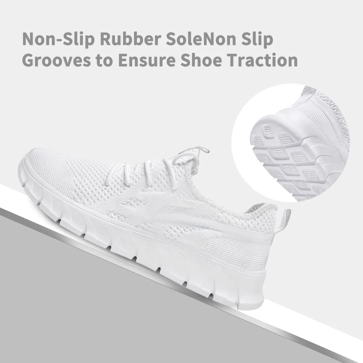 Women's Running Shoes Lightweight Walking Sneakers Tennis Athletic Lace Up Gym Casual Fashion Fitness Sports Soft Sole Mesh Workout Comfortable