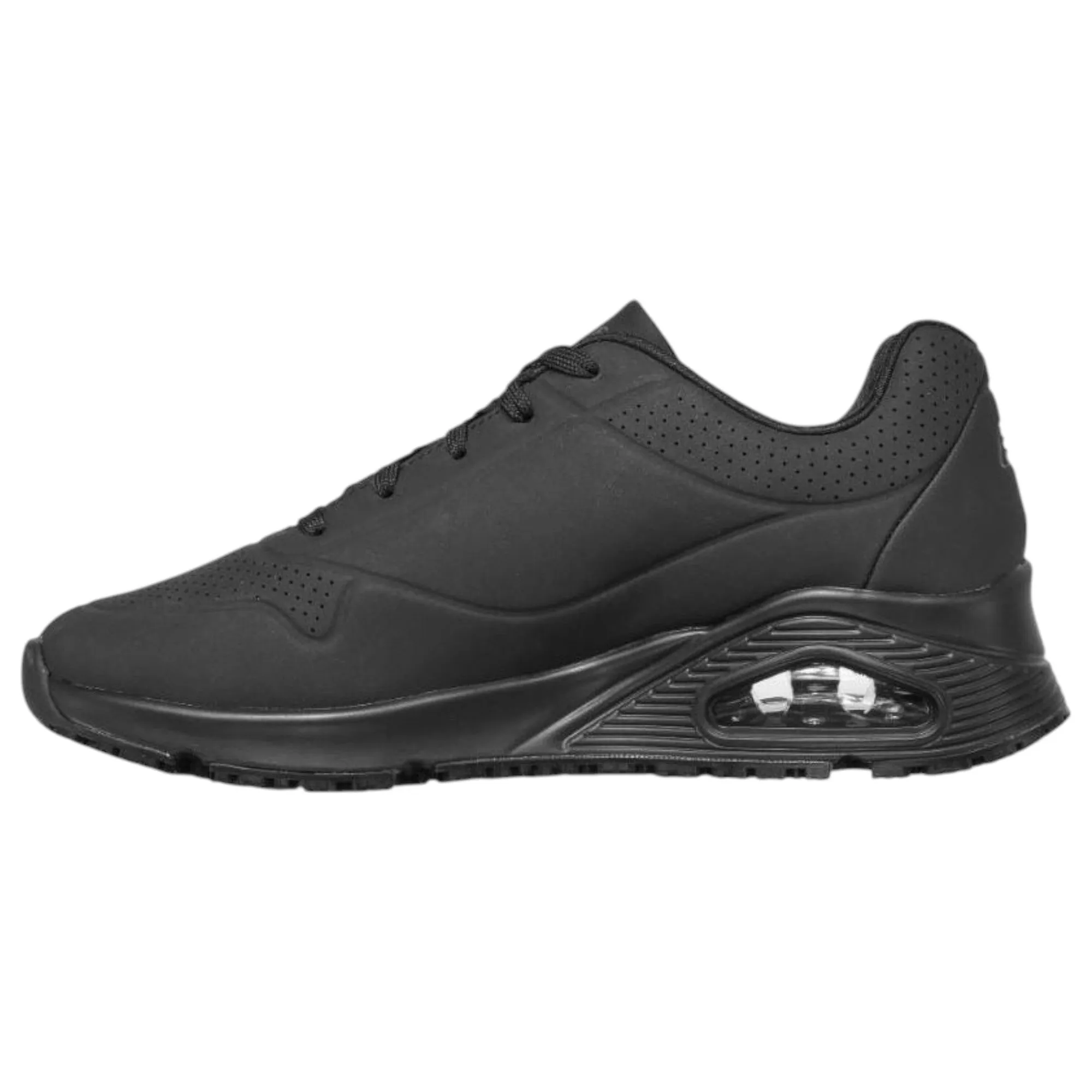 Womens Skechers Uno - Slip Resistant Shoes Black
