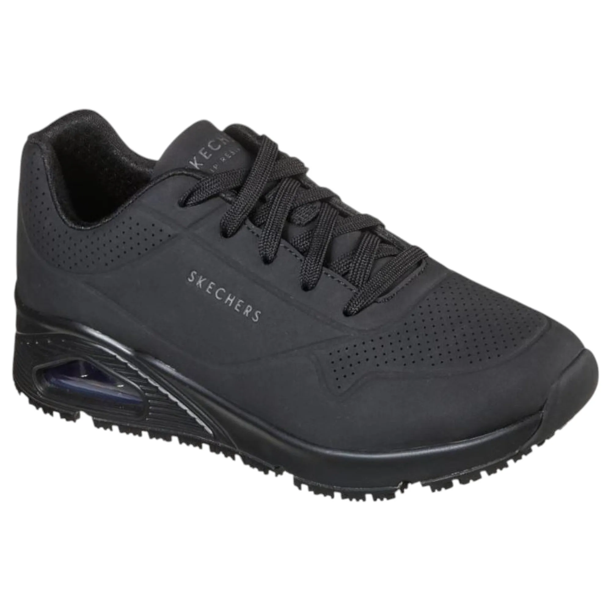 Womens Skechers Uno - Slip Resistant Shoes Black