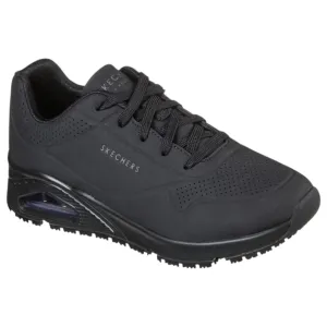 Womens Skechers Uno - Slip Resistant Shoes Black