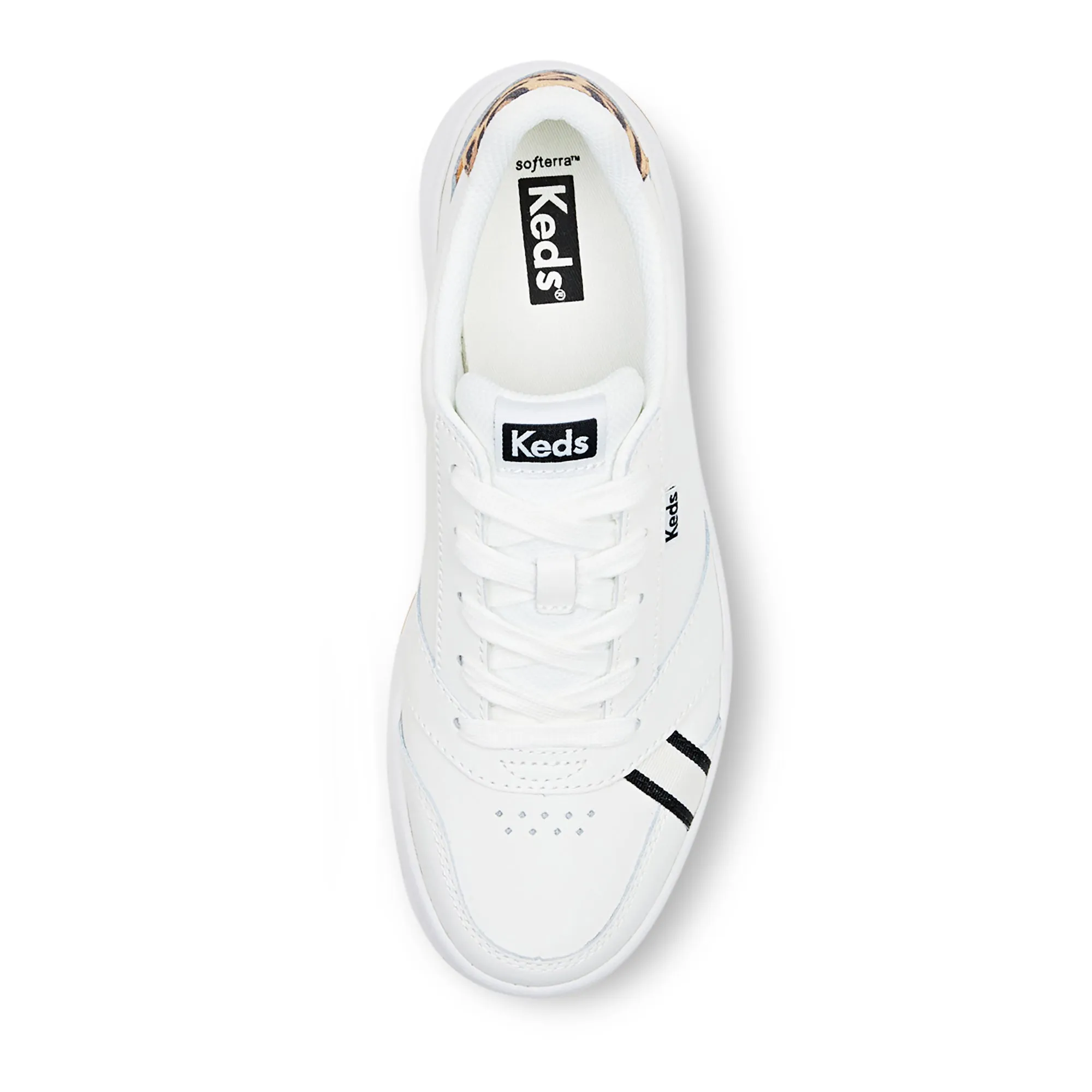 Women's The Court Leather Leopard Snow White