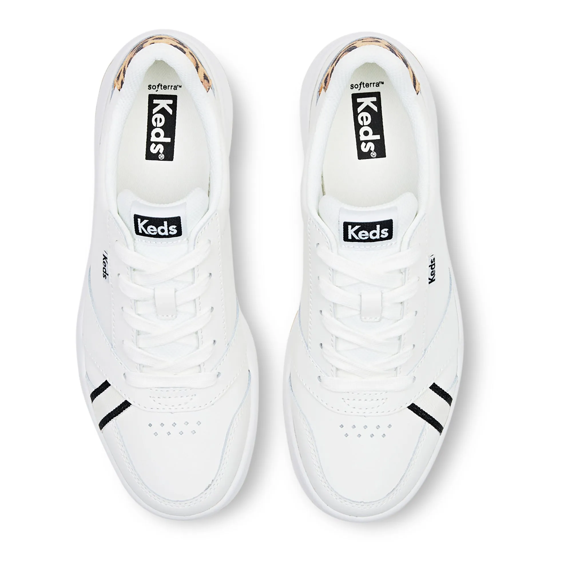 Women's The Court Leather Leopard Snow White