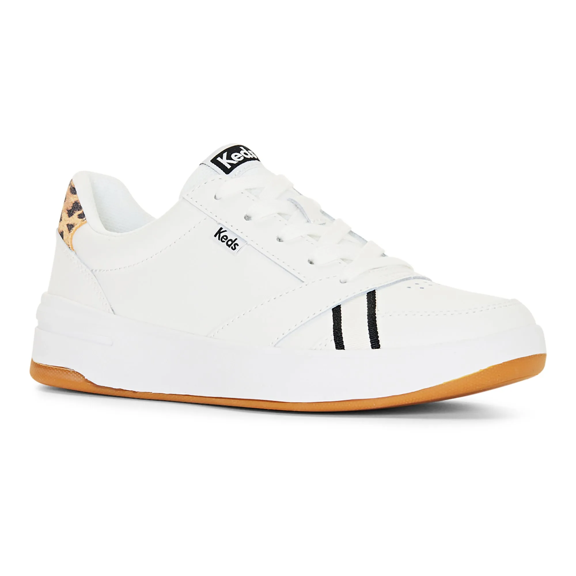 Women's The Court Leather Leopard Snow White