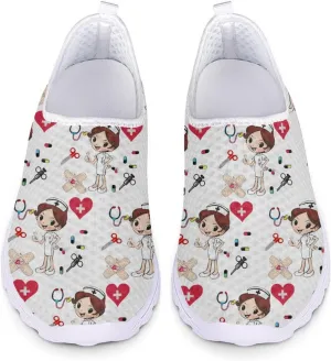 Womens Walking Shoes Casual Workout Running Sneakers Tennis Mesh Loafers