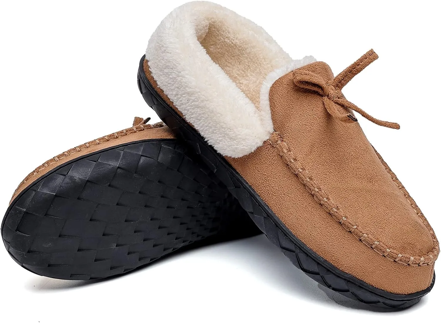 Womens Winter Memory Foam Cozy House Slipper Microsuede Moccasins Ladies Indoor Outdoor Warm Slippers