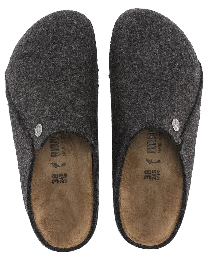 Womens Zermatt Felt Slipper in Anthracite