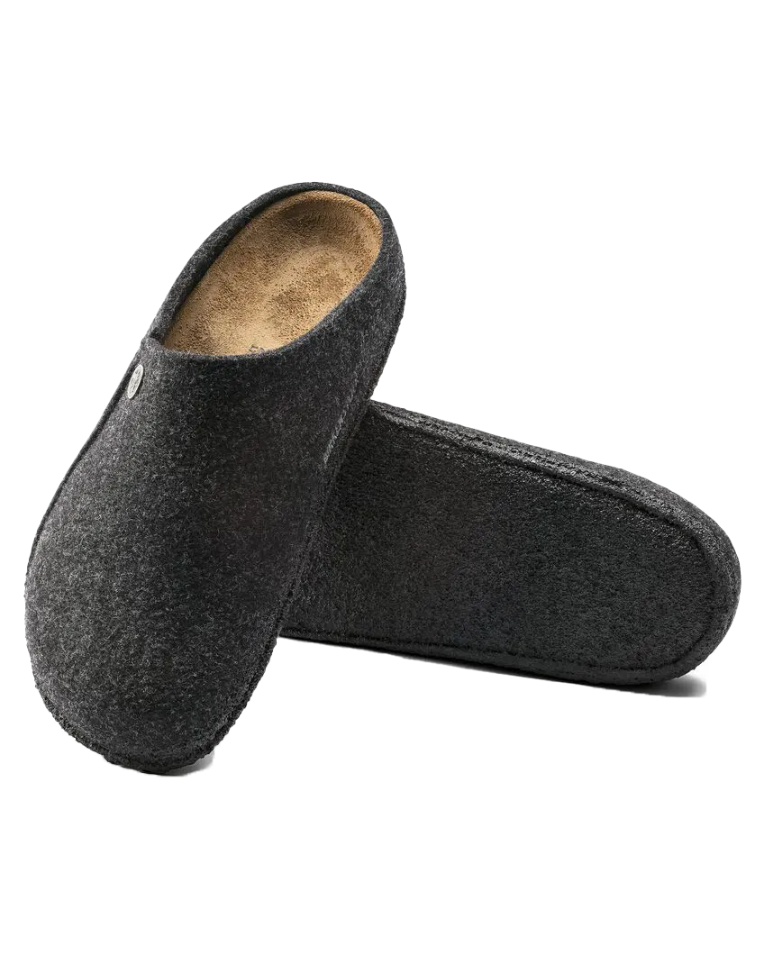 Womens Zermatt Felt Slipper in Anthracite