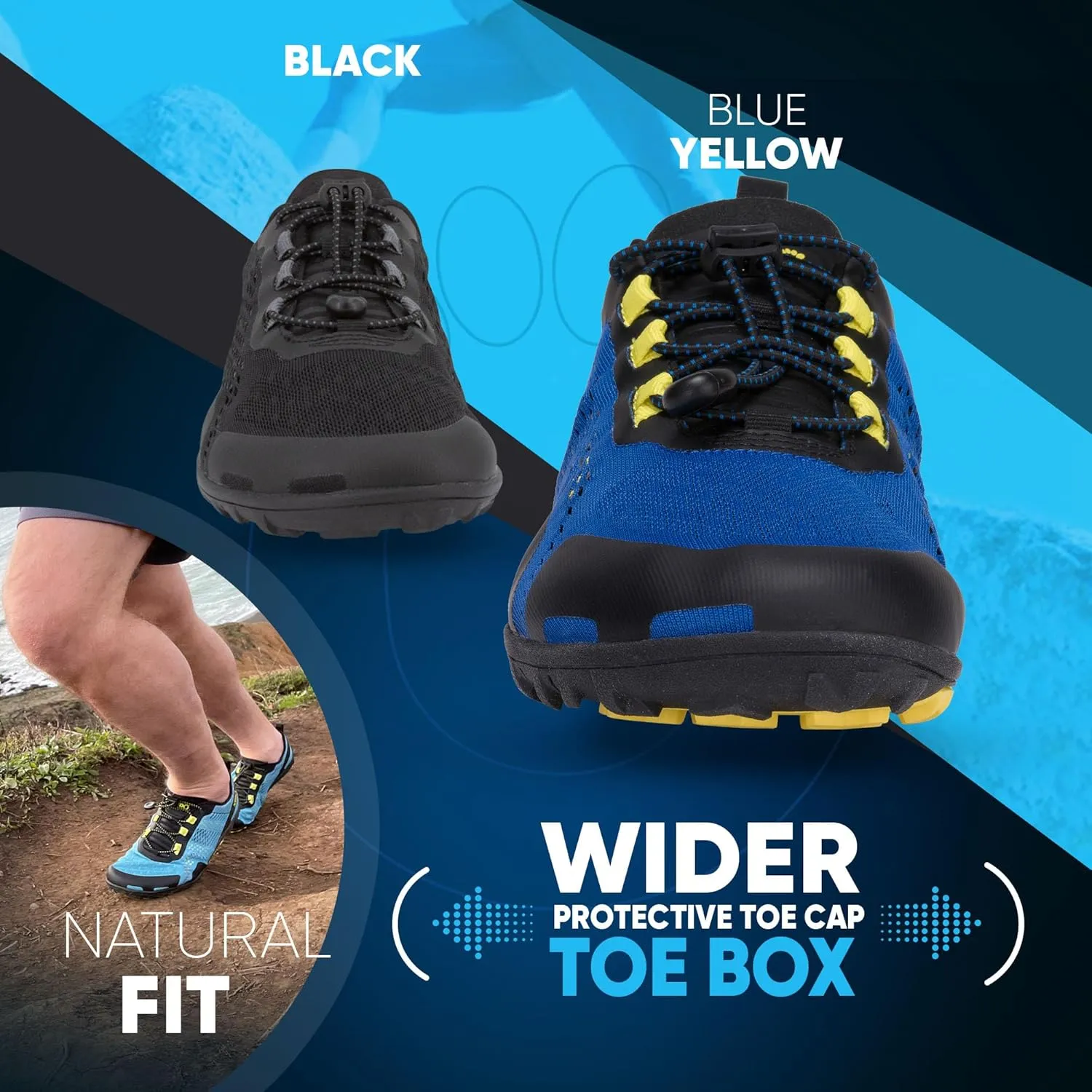 Xero Shoes Barefoot Water Shoes for Men | Aqua X Sport Men's Water Shoes | Wide Toe Box, Zero Drop Heel, Minimalist for Beach, Hiking, Running