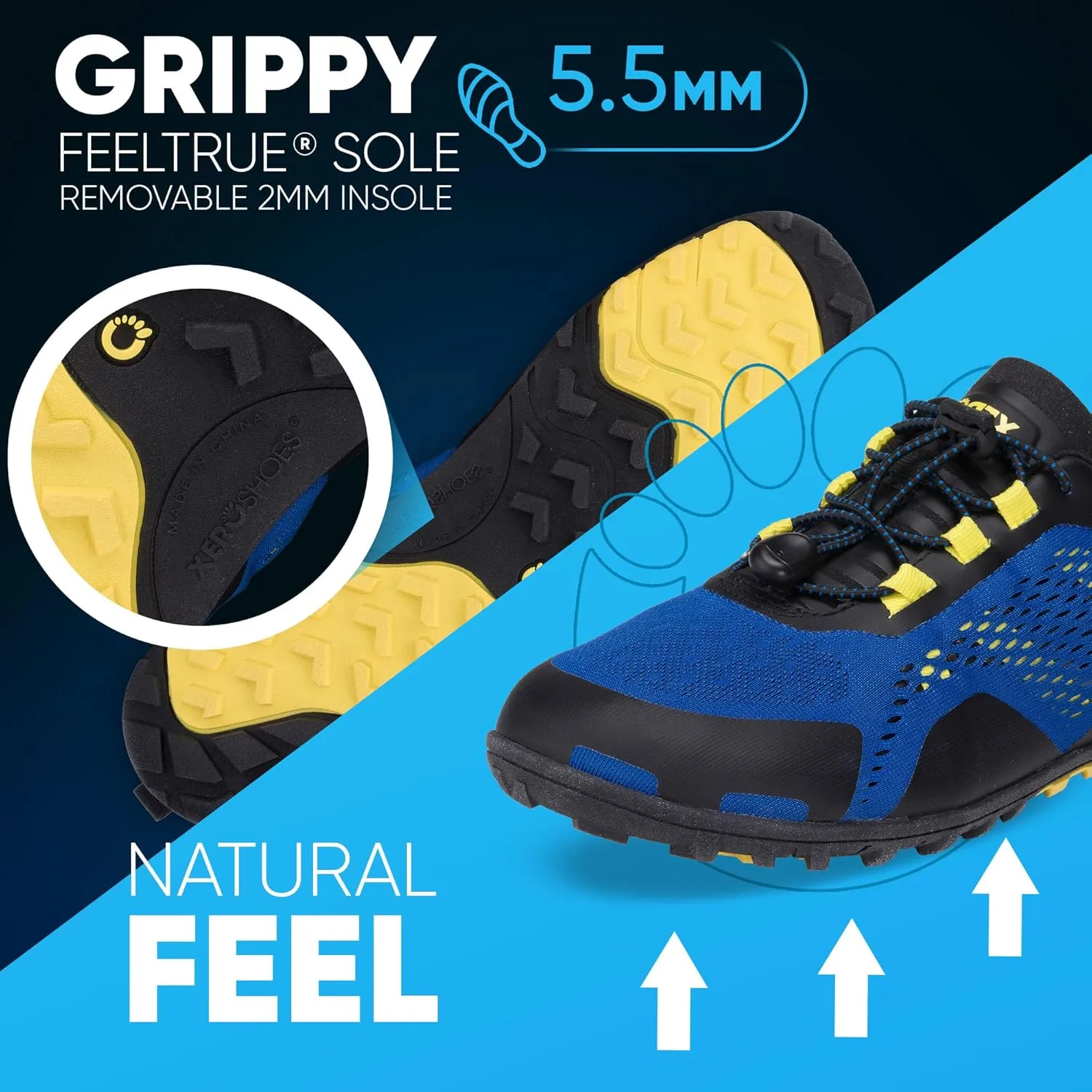 Xero Shoes Barefoot Water Shoes for Men | Aqua X Sport Men's Water Shoes | Wide Toe Box, Zero Drop Heel, Minimalist for Beach, Hiking, Running