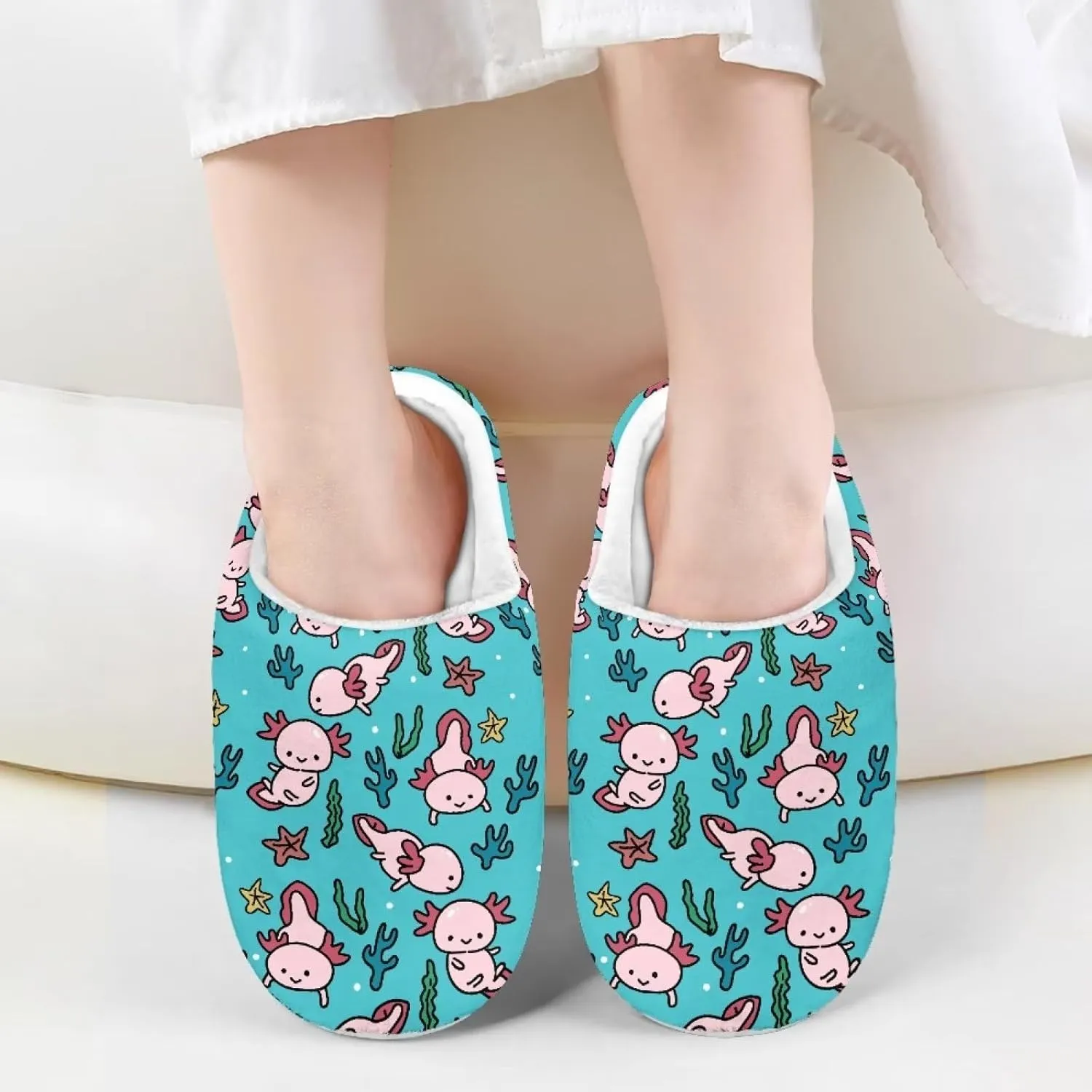 Xpyiqun House Shoes Kids Slip On Slipper for Girls Boys Size 9-14.5 Home Slipper Soft Plush Fuzzy Winter Slippers