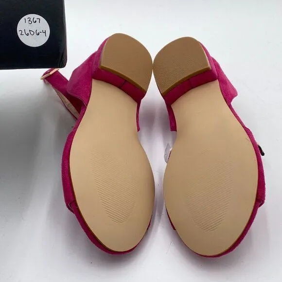 XYD Strappy Low Heel Sandal Pumps for Women Open Toe Ankle Strap Slingback
