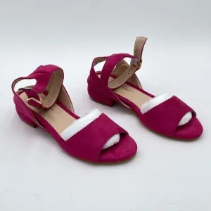 XYD Strappy Low Heel Sandal Pumps for Women Open Toe Ankle Strap Slingback