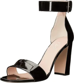 YDN Women's Chunky High Heel Sandals Polka Dot with Ankle Strap Dressing Prom Shoes