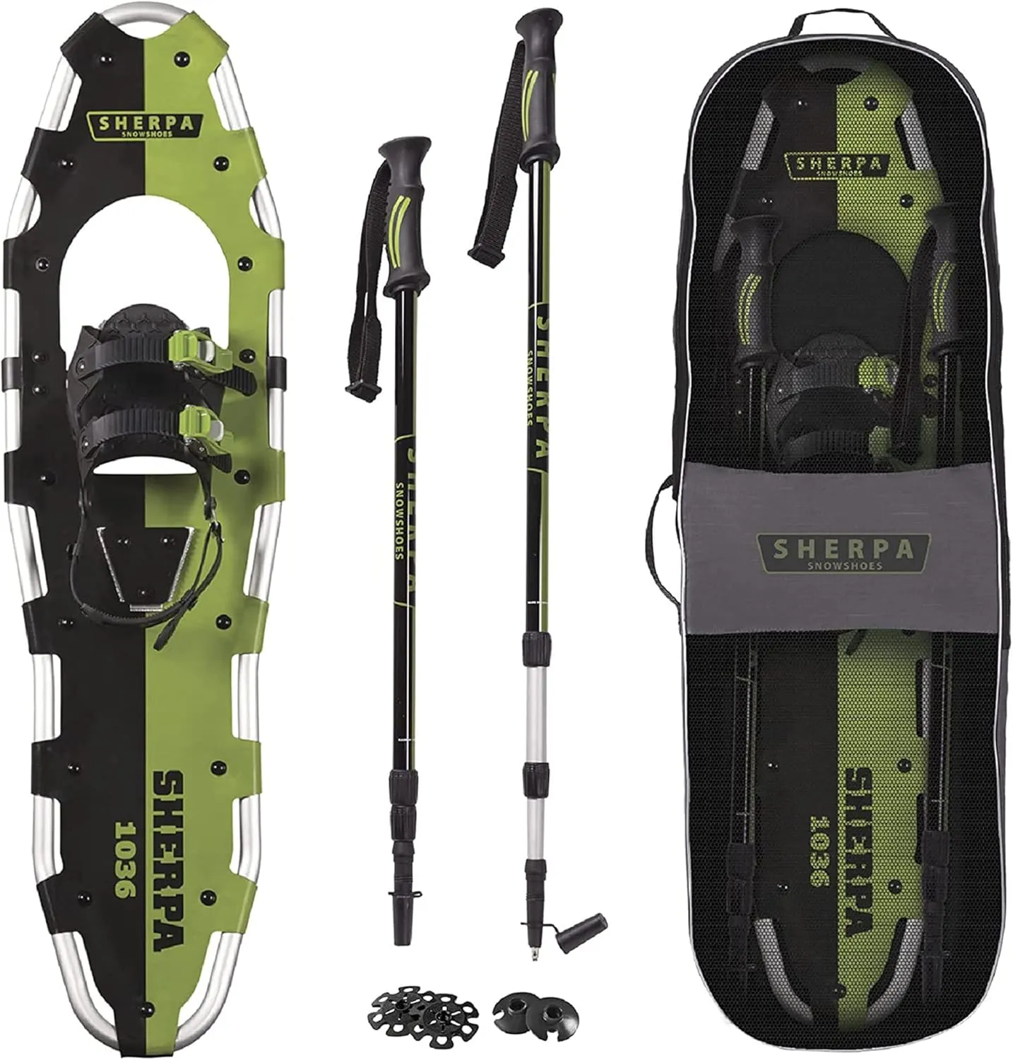 Yukon Charlie's Sherpa Snowshoe, Snowshoes for Men & Women, Snowshoeing Kits for All Skill Levels, Multiple Sizes & Models