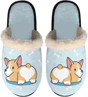 Yzaoxia Women Fluffy Slippers Soft Plush House Slippers Winter Warm Cozy Bedroom Slippers Washable