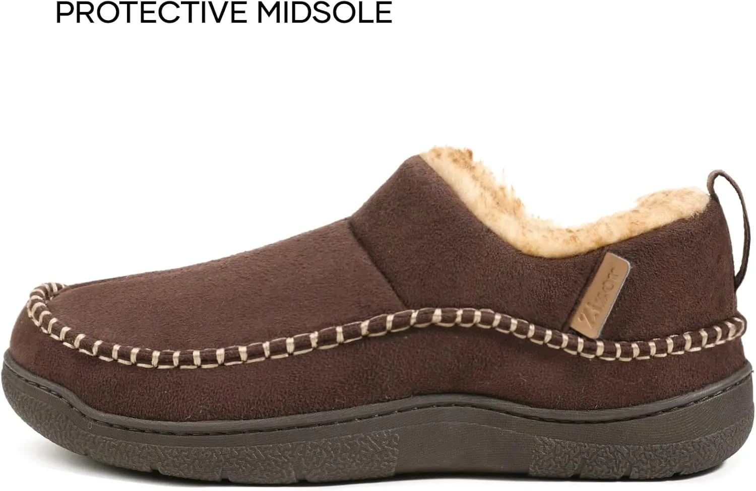 Zizor Men's Doyle Memory Foam Moccasin House Shoes Slippers