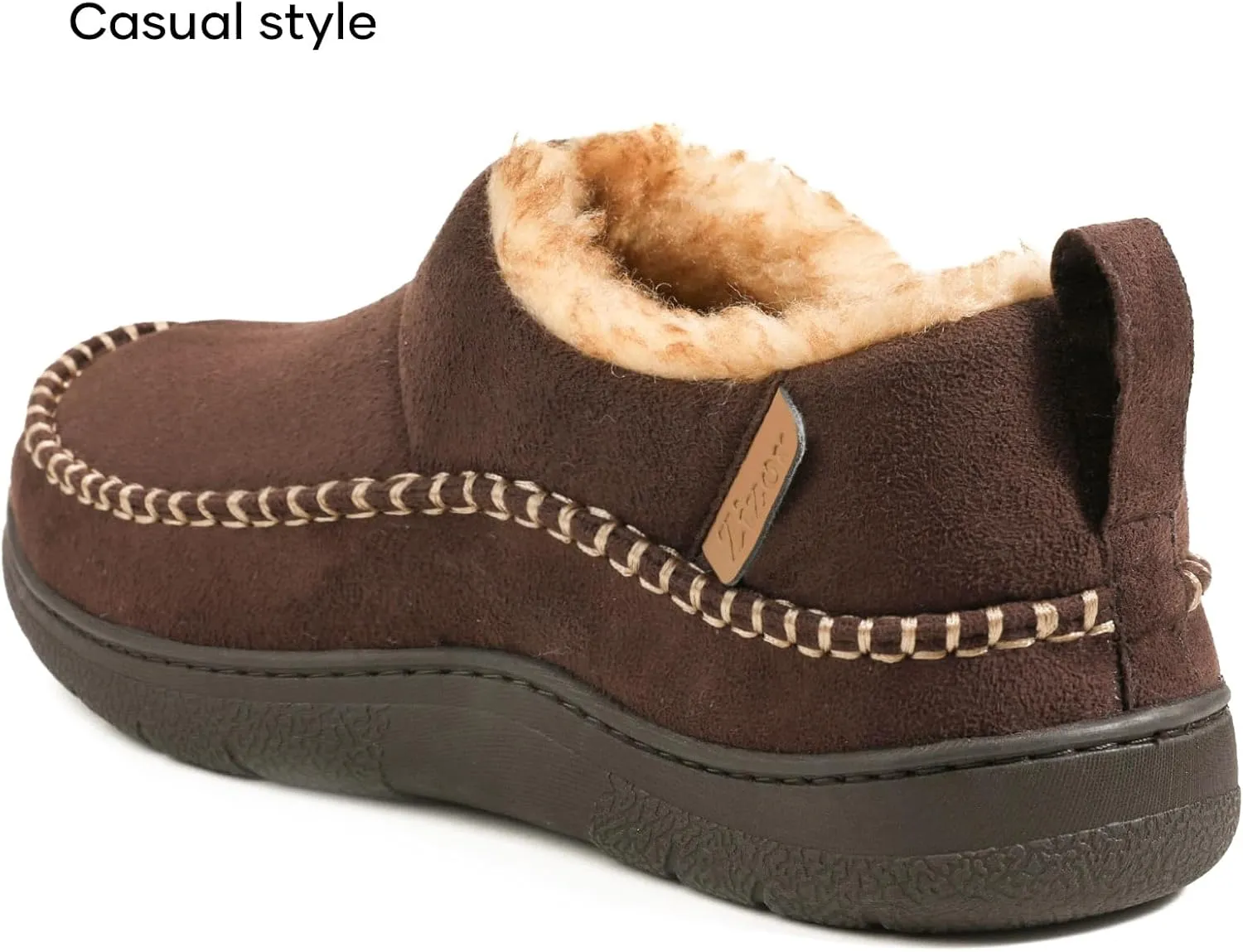Zizor Men's Doyle Memory Foam Moccasin House Shoes Slippers