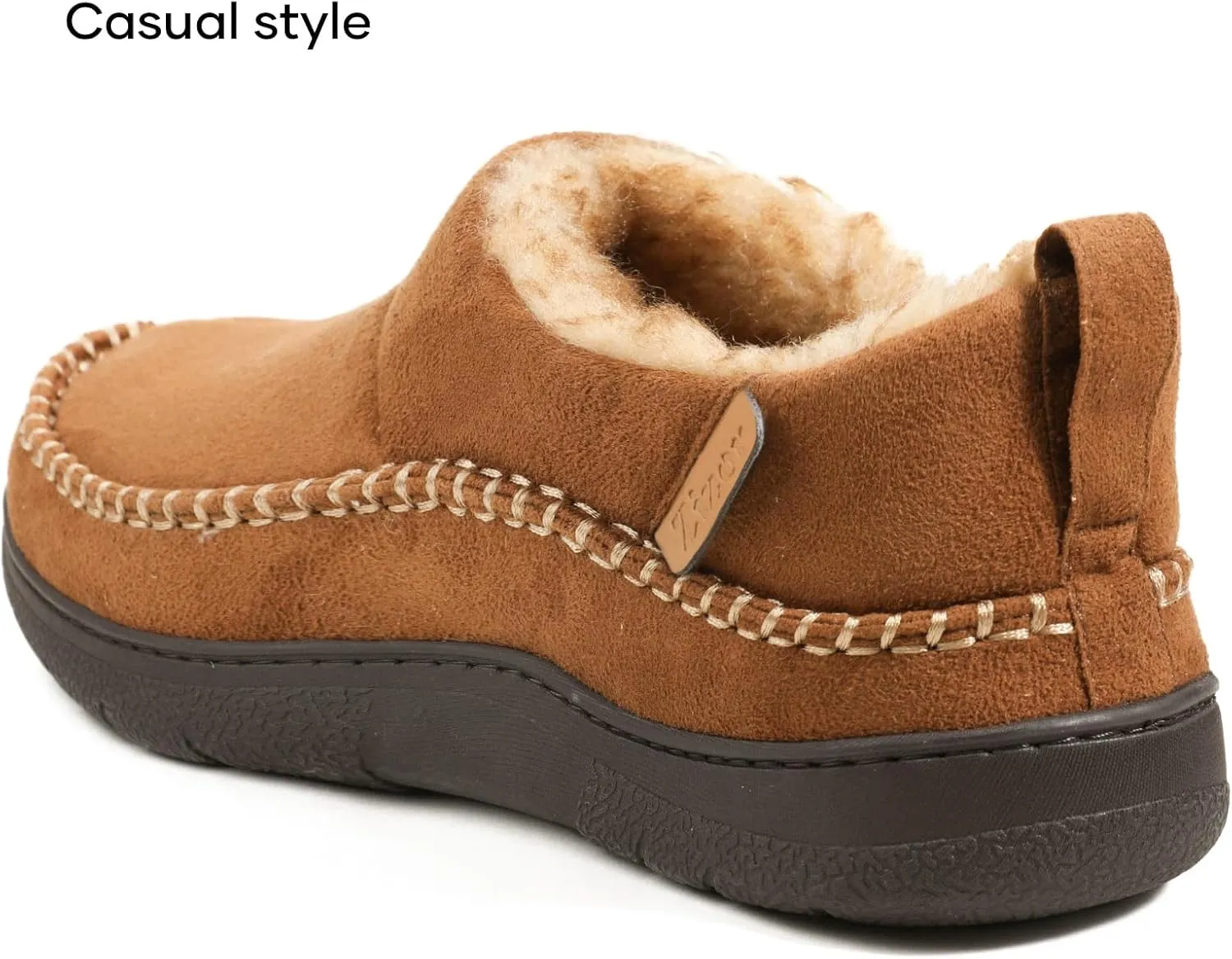 Zizor Men's Doyle Memory Foam Moccasin House Shoes Slippers