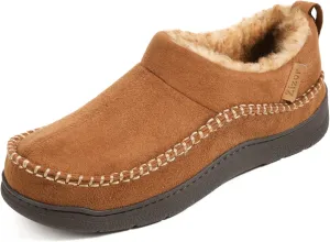 Zizor Men's Doyle Memory Foam Moccasin House Shoes Slippers