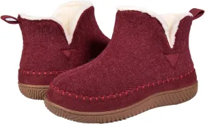 Zizor Women's Moccasin Bootie Slippers with Cosy Memory Foam, Ladies' Toasty Slip on House Shoes with Hard Outdoor Indoor Rubber Sole