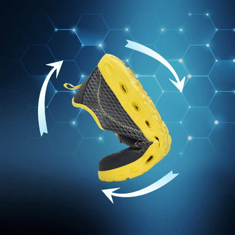 ZXWFOBEY Men-Women LoaferFlats Breathable Mesh Shoes Sailing Up Beach Water Shoes Quick Drying Aqua Trainers Casual Shoes